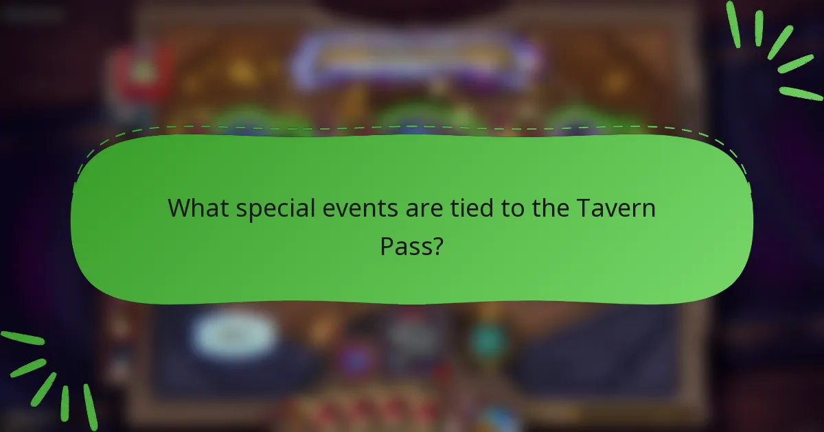 What special events are tied to the Tavern Pass?